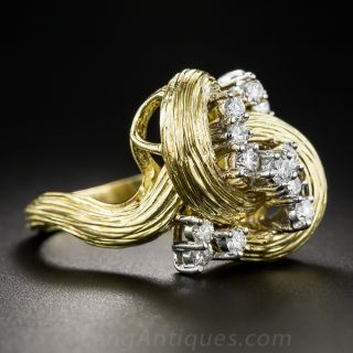 Free-form Diamond Cocktail Ring