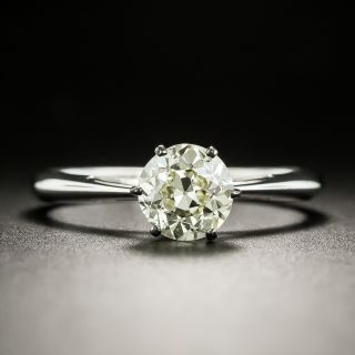 French 1.00 Carat Diamond Solitaire Ring - GIA - 2