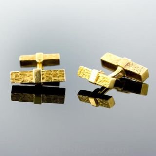 French 18 Karat Yellow gold Cufflinks