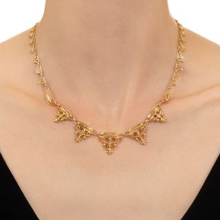 French 18K Art Nouveau Necklace
