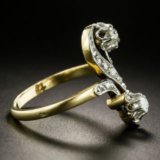 French 19th Century Two-Stone Diamond Ring