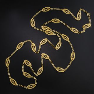 French 40 Inch Chain Necklace