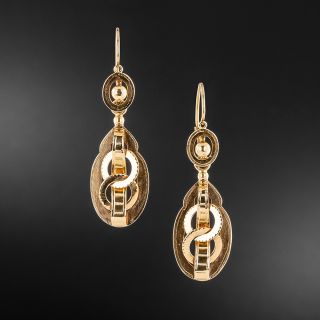 French Antique Convertible Dangle Earrings - 2
