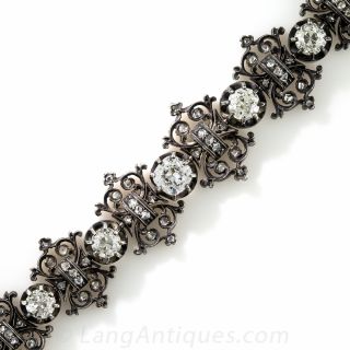 French Antique Diamond Bracelet