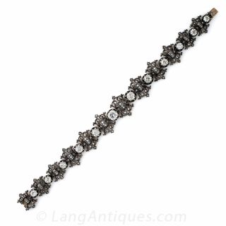French Antique Diamond Bracelet