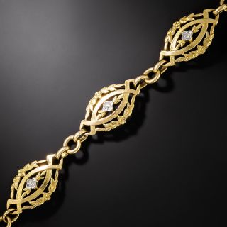 French Antique Diamond Bracelet - 3