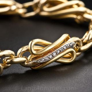 French Antique Diamond Bracelet