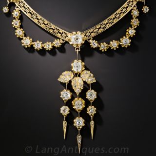 French Antique Diamond Necklace
