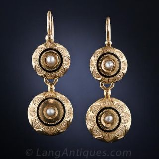 French Antique Drop Earrings