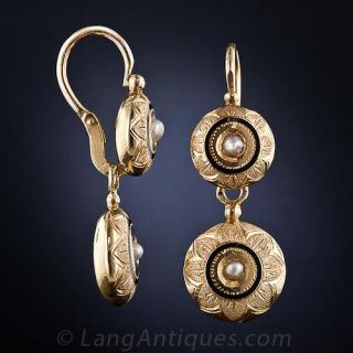 French Antique Drop Earrings