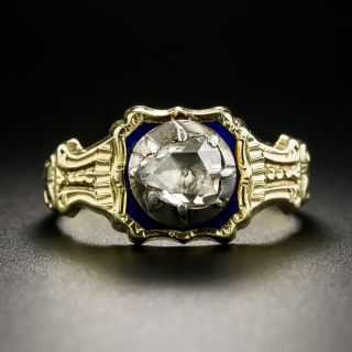 French Antique Rose-Cut Diamond Ring - 2
