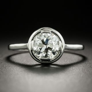 French Art Deco 1.55 Carat Diamond Solitaire - GIA K SI2 - 2