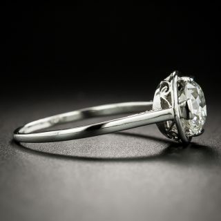 French Art Deco 1.55 Carat Diamond Solitaire - GIA K SI2