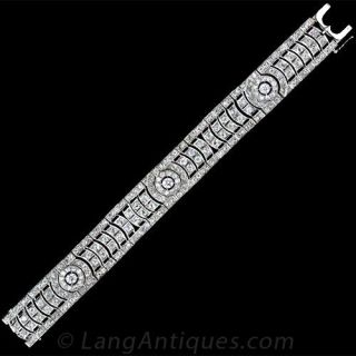 French Art Deco Diamond Bracelet - 3