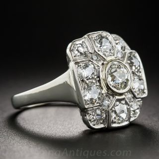 French Art Deco Diamond Cocktail Ring