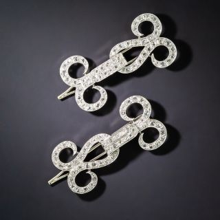 French Art Deco Hair Barrettes - 5