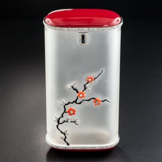 French Art Deco Japonesque Crystal Case - 1
