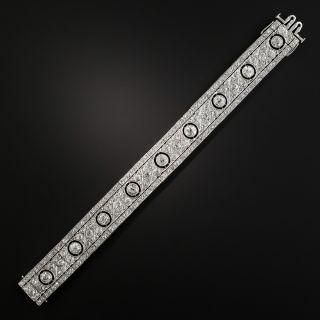 French Art Deco Diamond Link Bracelet - 3