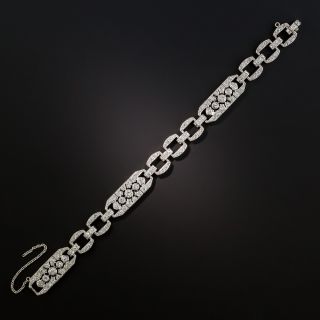French Art Deco Platinum Diamond Bracelet