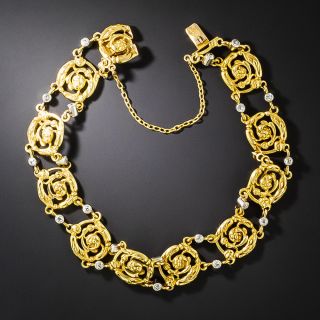 French Art Nouveau Diamond Bracelet - 2