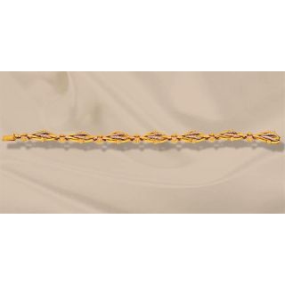 French Art Nouveau Diamond Knot Bracelet