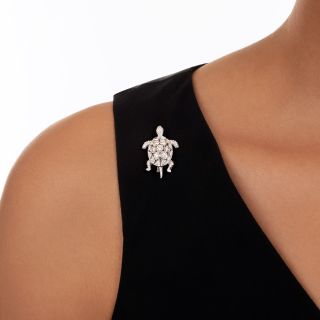 French Articulating Turtle Brooch by Boucheron