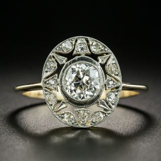 French Belle Epoque .80 Carat Diamond Star Motif Ring - 2