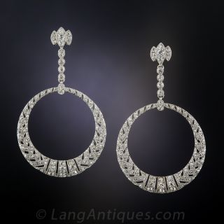 French Belle Èpoque Dangle Earrings