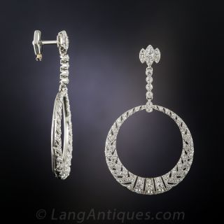French Belle Èpoque Dangle Earrings