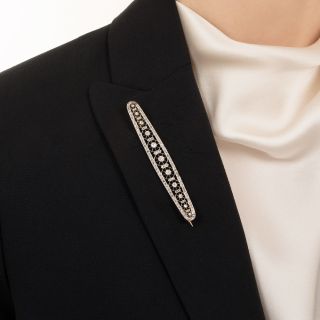 French Belle Époque Diamond Brooch