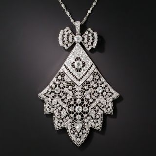 French Belle Epoque Diamond Necklace - 7