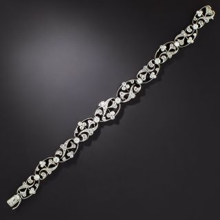 French Belle Époque Floral Link Bracelet - 2