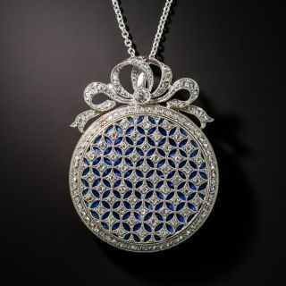 French Belle Epoque Watch Case Pendant Locket 