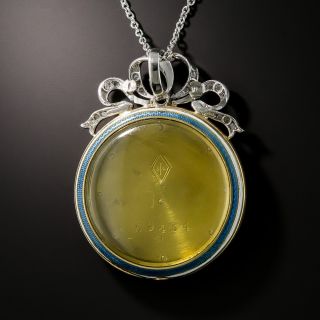 French Belle Epoque Watch Case Pendant Locket 