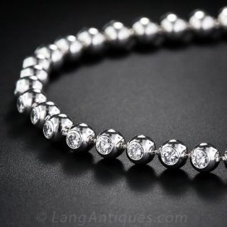 French Cartier Diamond Necklace and Bracelet