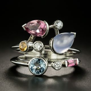 French Cartier 'Meli Melo' Multistone Ring - 2