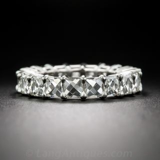 French-Cut Diamond and Platinum Wedding Band