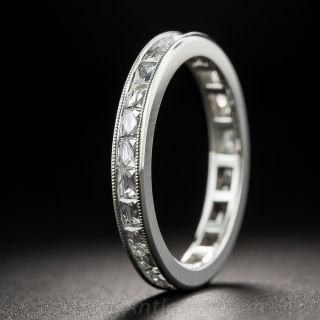 French-Cut Diamond Band with Milgrain Edge - 1