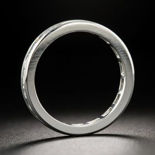 French-Cut Diamond Band with Milgrain Edge