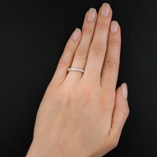 French-Cut Diamond Eternity Band, Size 6 1/4