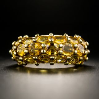 French Golden Sapphire Ring by Arfan, Paris - 2