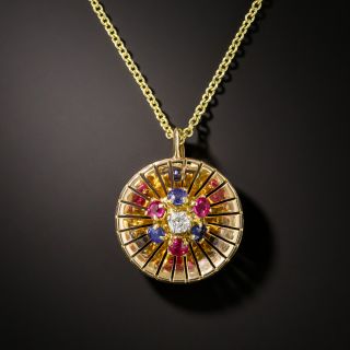 French Mid-Century Multi-Gem Pendant - 3