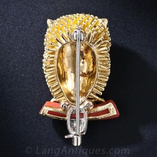 French Owl Pin