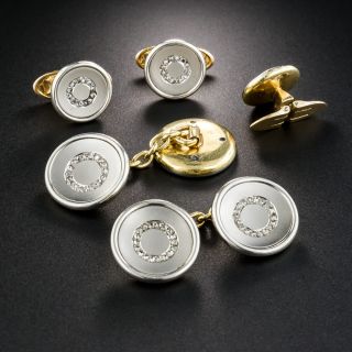 French Platinum Diamond Dress Set