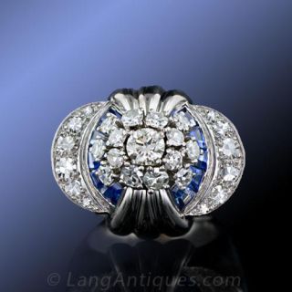 Estate French Diamond Cocktail Ring