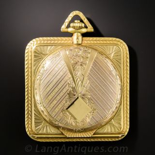 French Square Case Gent's Pocket Watch