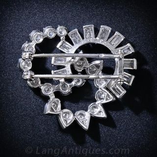 French Tiffany & Co. Platinum Diamond Brooch