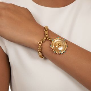 French Van Cleef  & Arpels Love Roulette Charm Bracelet, 1960s