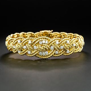 French Woven Diamond Bracelet - 2