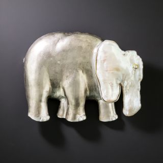 Freshwater Pearl Elephant  Brooch - 2